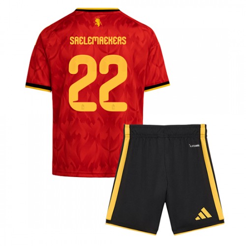 Dres Belgija Alexis Saelemaekers #22 Domaci za djecu SP 2026 Kratak Rukav (+ kratke hlače)